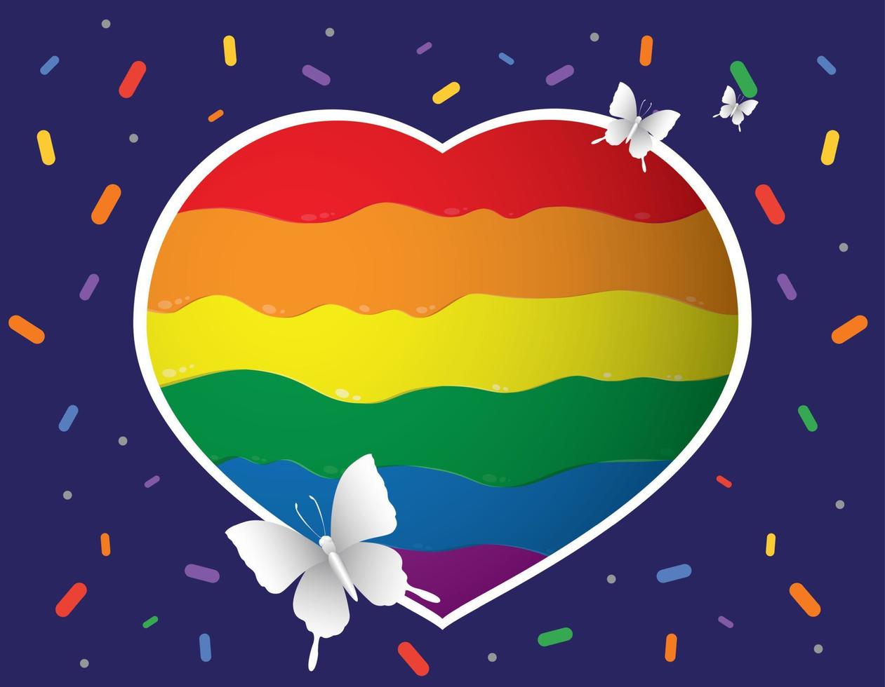 Happy Pride Day concept for LGBTQ community. vector