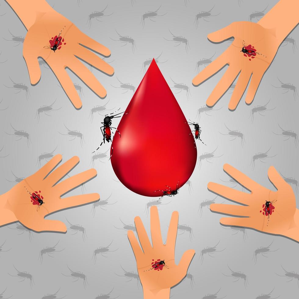 World malaria day concept design for malaria day. vector