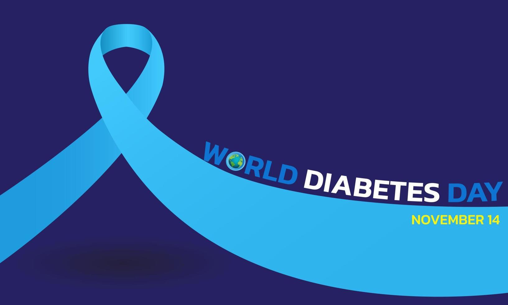 día mundial de la diabetes. vector