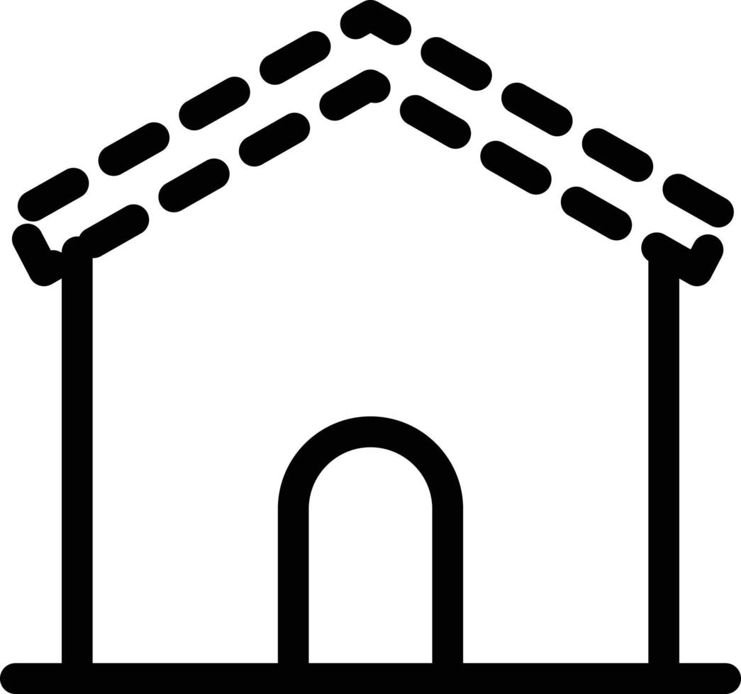 ilustración de vector de construcción de casa en un fondo. símbolos de calidad premium. iconos vectoriales para concepto y diseño gráfico.