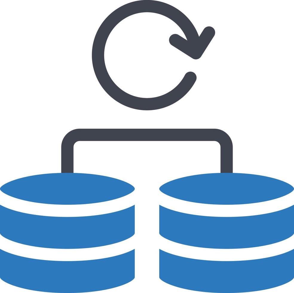 database reload vector illustration on a background.Premium quality symbols. vector icons for concept and graphic design.