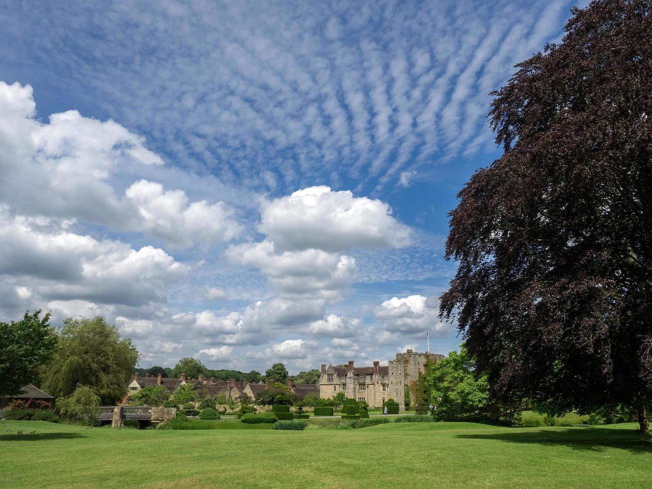 Hever, Kent, UK, 2016. View of Hever Castle on a Sunny Summer Day photo