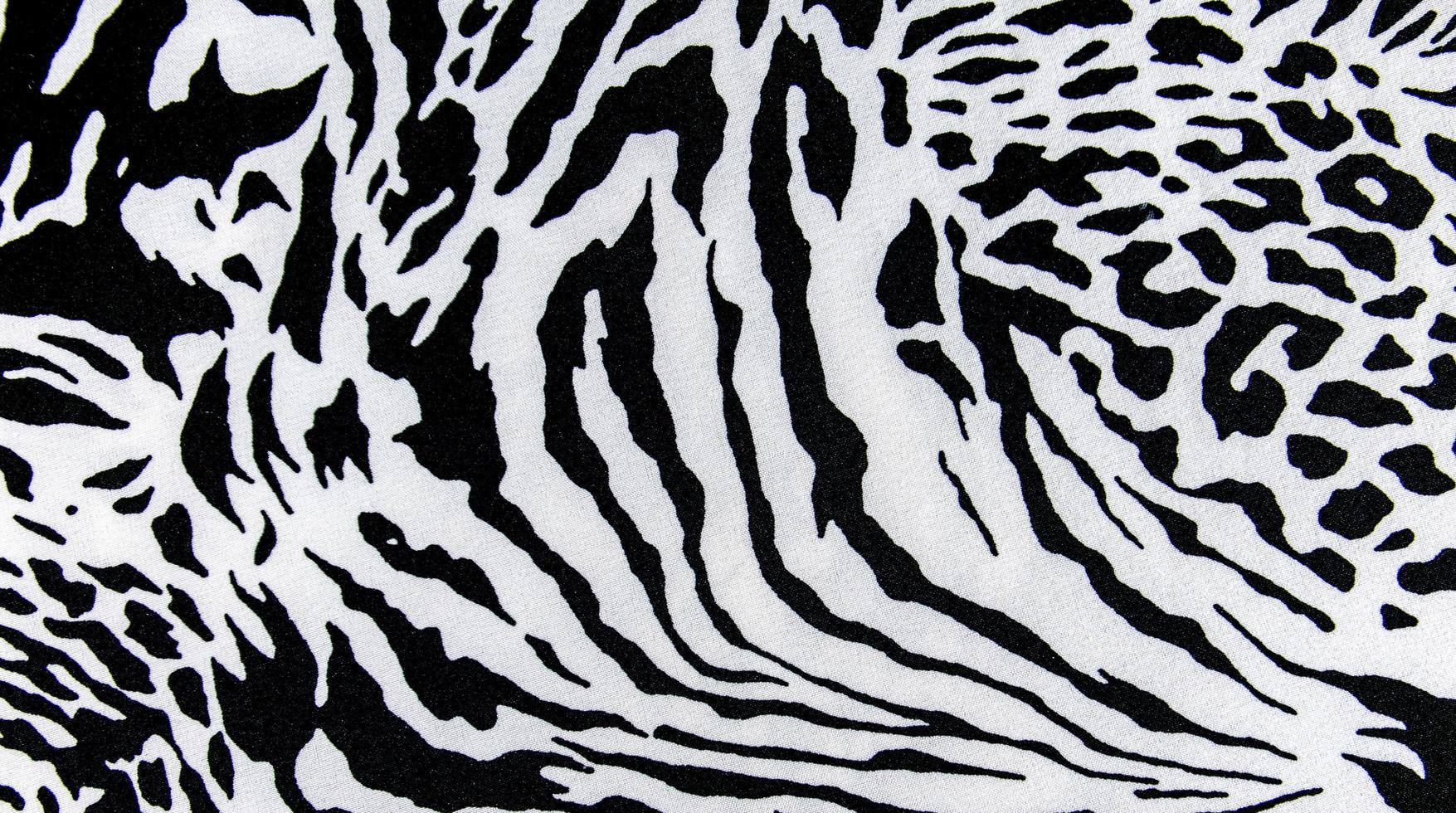 texture of print fabric striped zebra and leopard for background photo