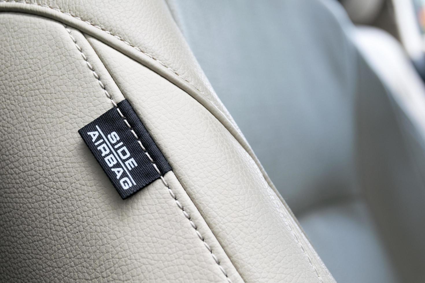 Side Car Airbags Tag. increased safety in a car photo