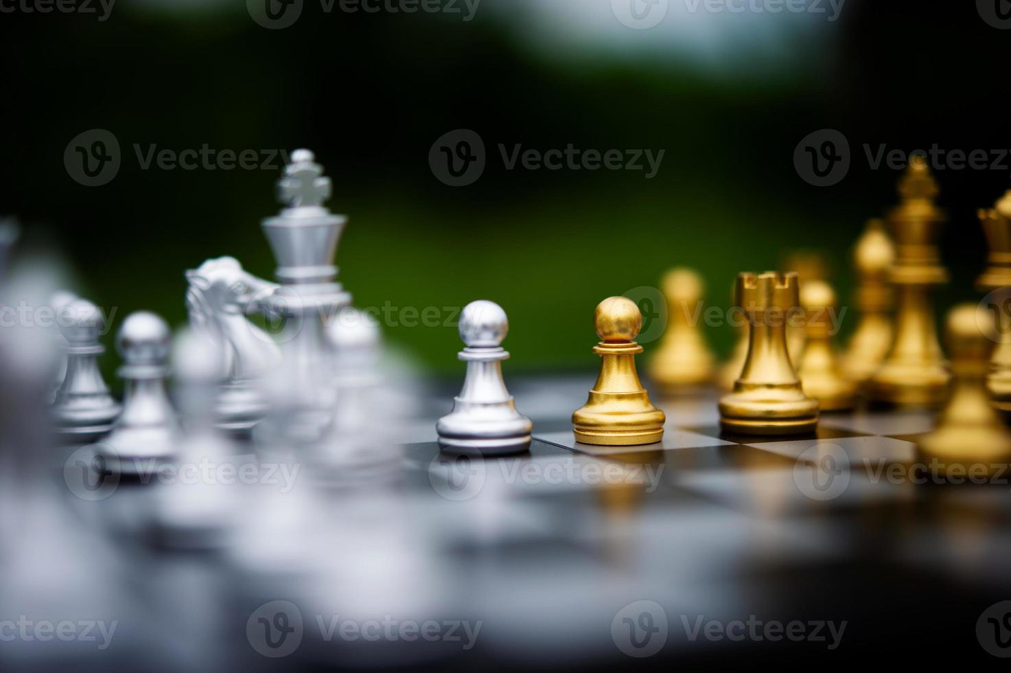 Chess, board games for concepts and contests, and strategies for business success ideas photo