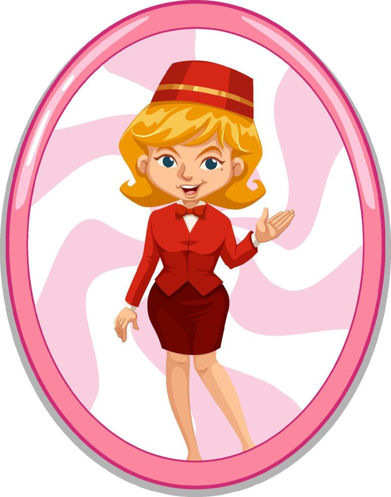 Magician girl cartoon character vector