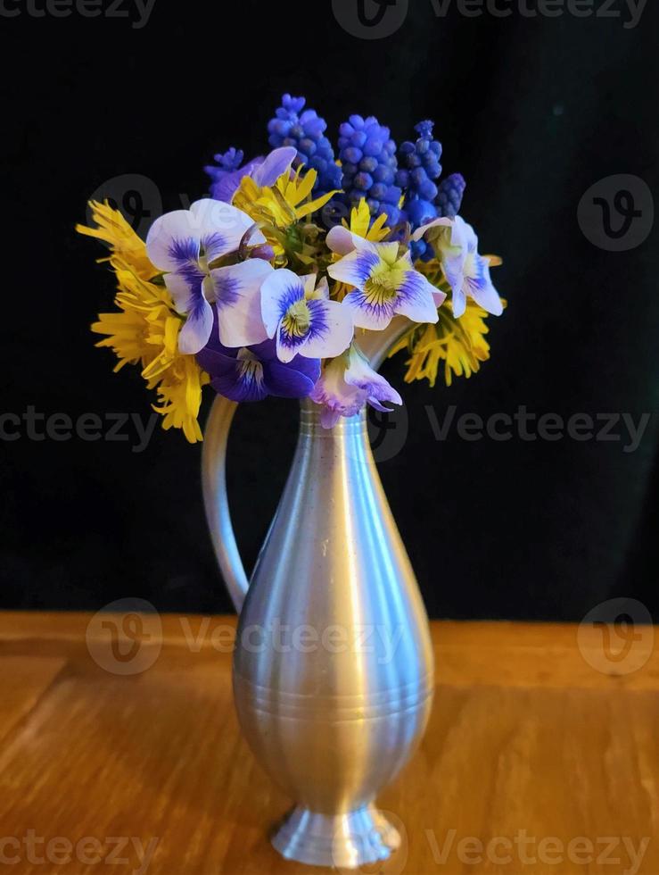 Miniature Bud Vase with Wild Flowers photo
