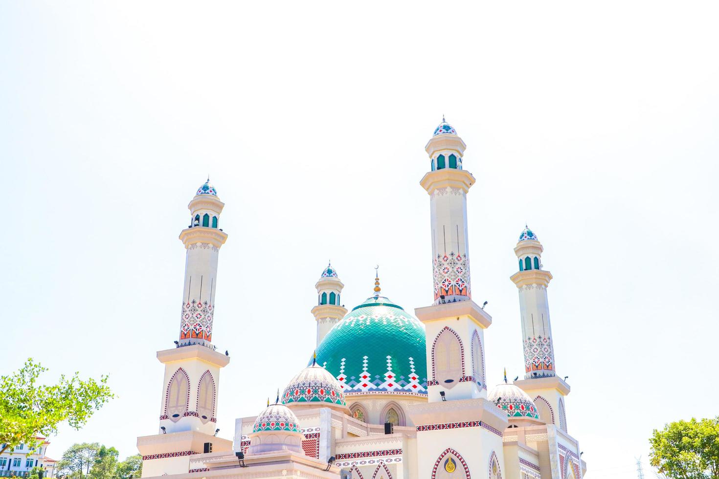 masjid agung syahrun nur, una hermosa mezquita en sipirok, tapanuli selatan foto