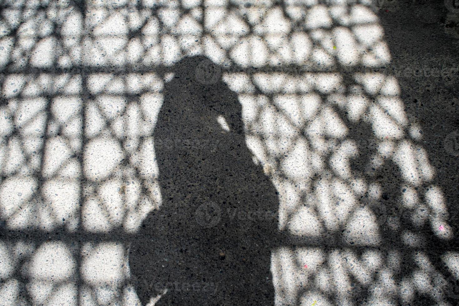 Shadow on Concrete floor photo