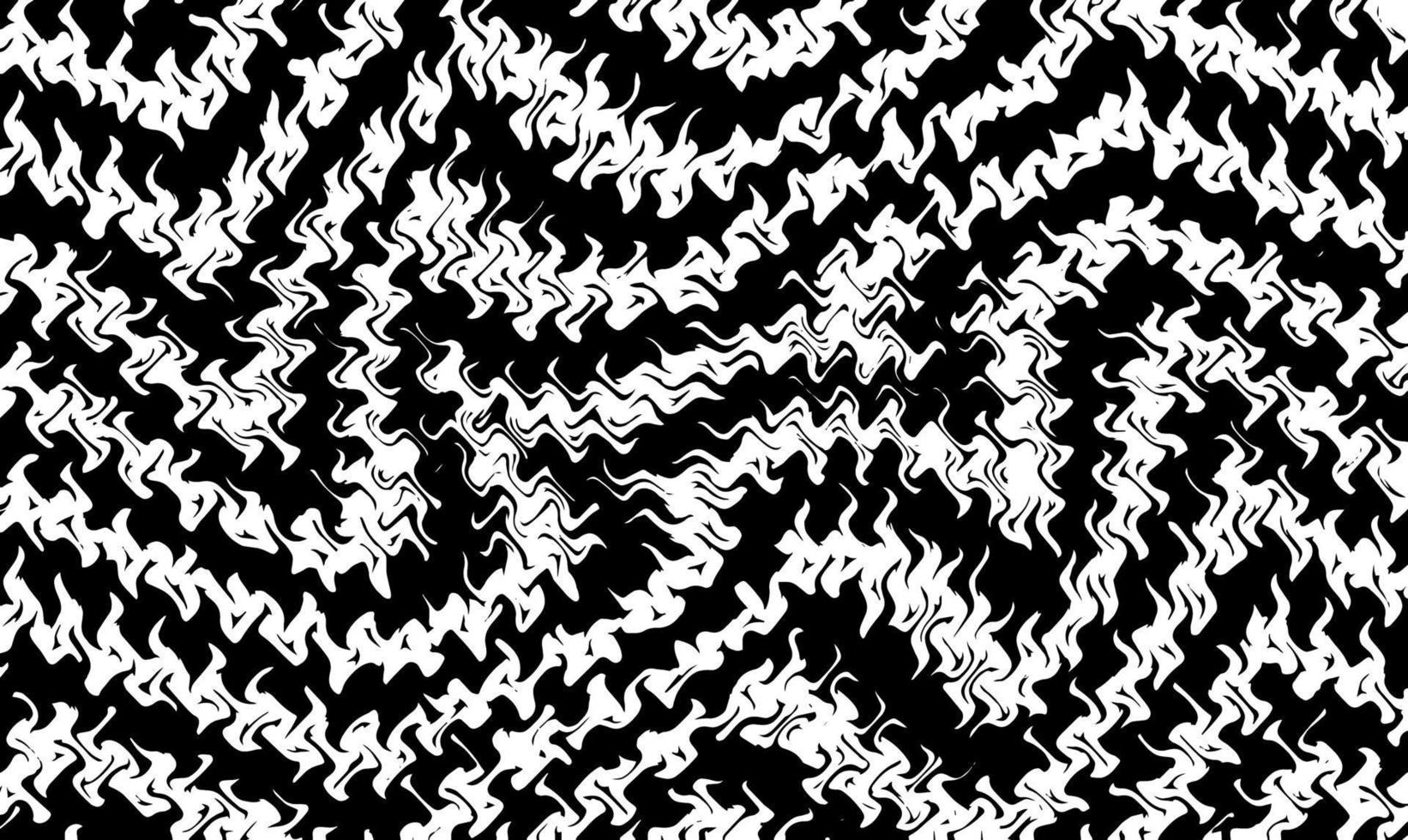 patrón abstracto en blanco y negro como psicodélico vector