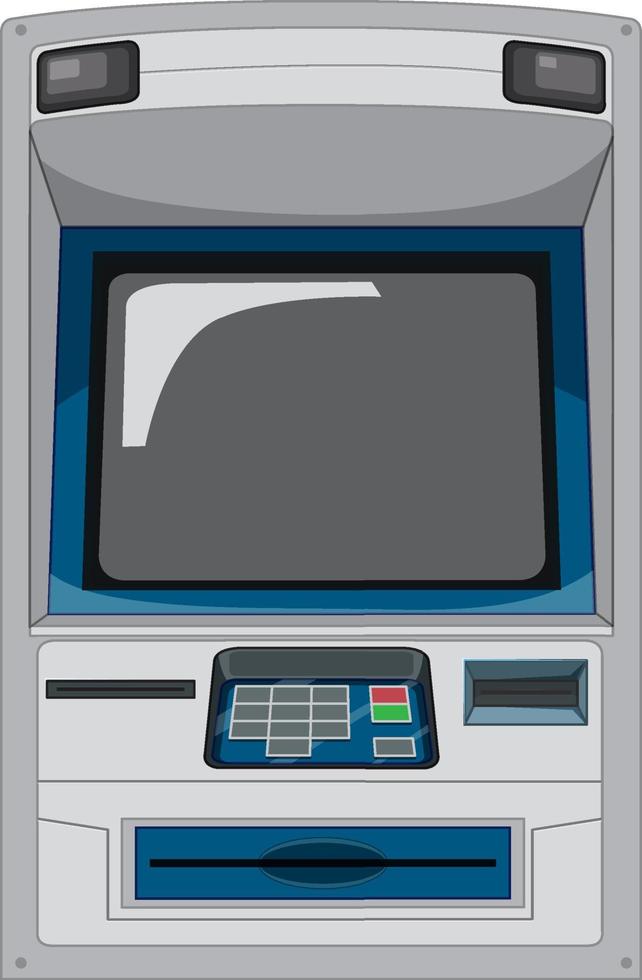 ATM machine isolated on white background vector