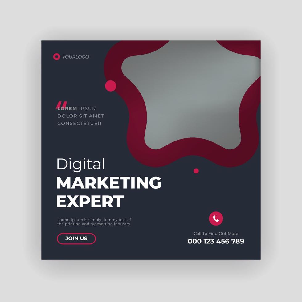 Business and marketing social media banner vector