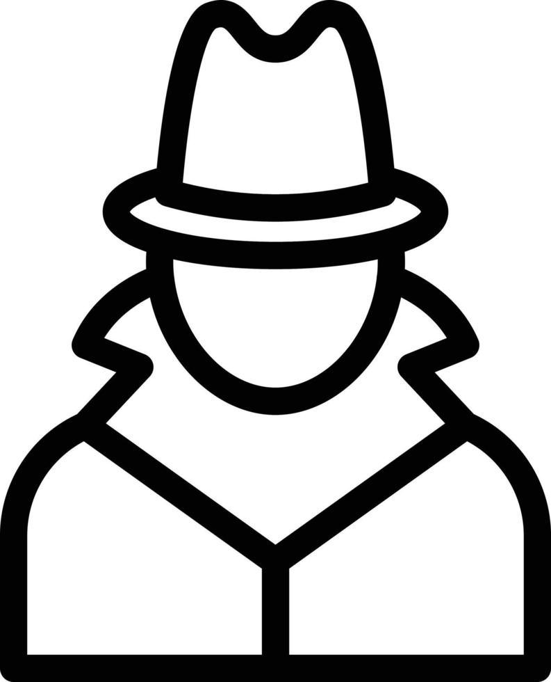 detective vector illustration on a background.Premium quality symbols.vector icons for concept and graphic design.
