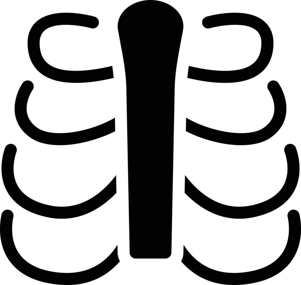 ribs cage vector illustration on a background.Premium quality symbols. vector icons for concept and graphic design.