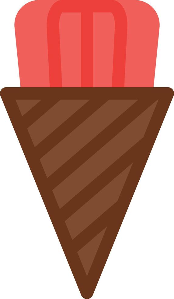 ilustración vectorial de cono de helado en un fondo. símbolos de calidad premium. iconos vectoriales para concepto y diseño gráfico. vector