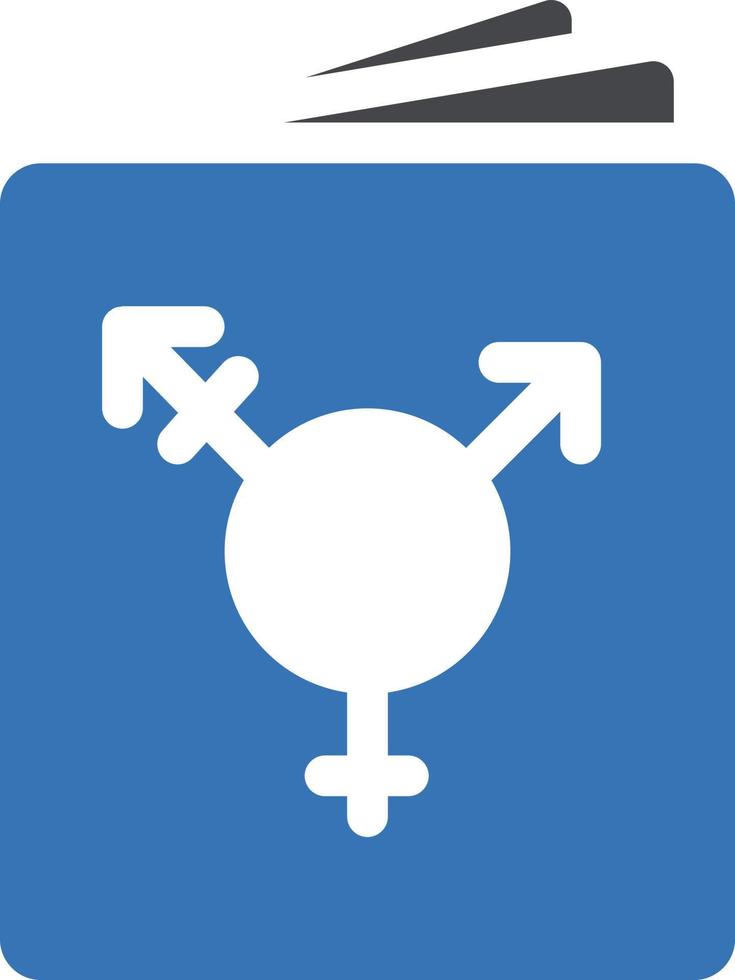 gender book vector illustration on a background.Premium quality symbols. vector icons for concept and graphic design.