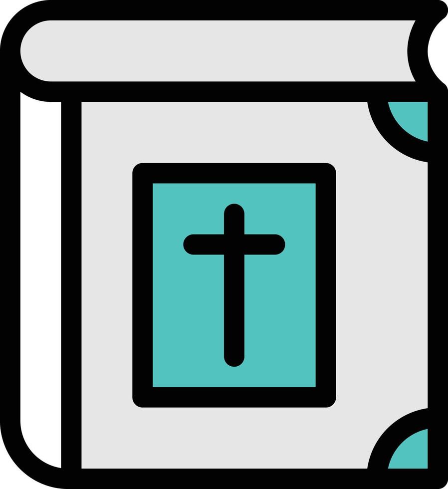 ilustración de vector de libro de biblia en un fondo. símbolos de calidad premium. iconos vectoriales para concepto y diseño gráfico.