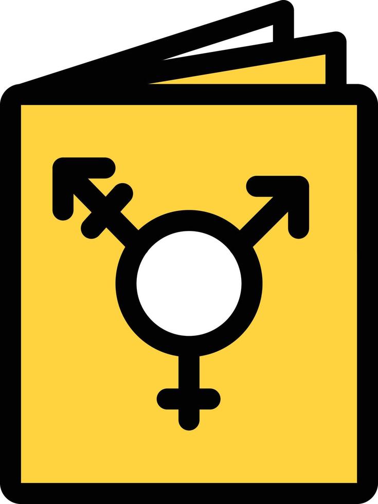 gender book vector illustration on a background.Premium quality symbols. vector icons for concept and graphic design.