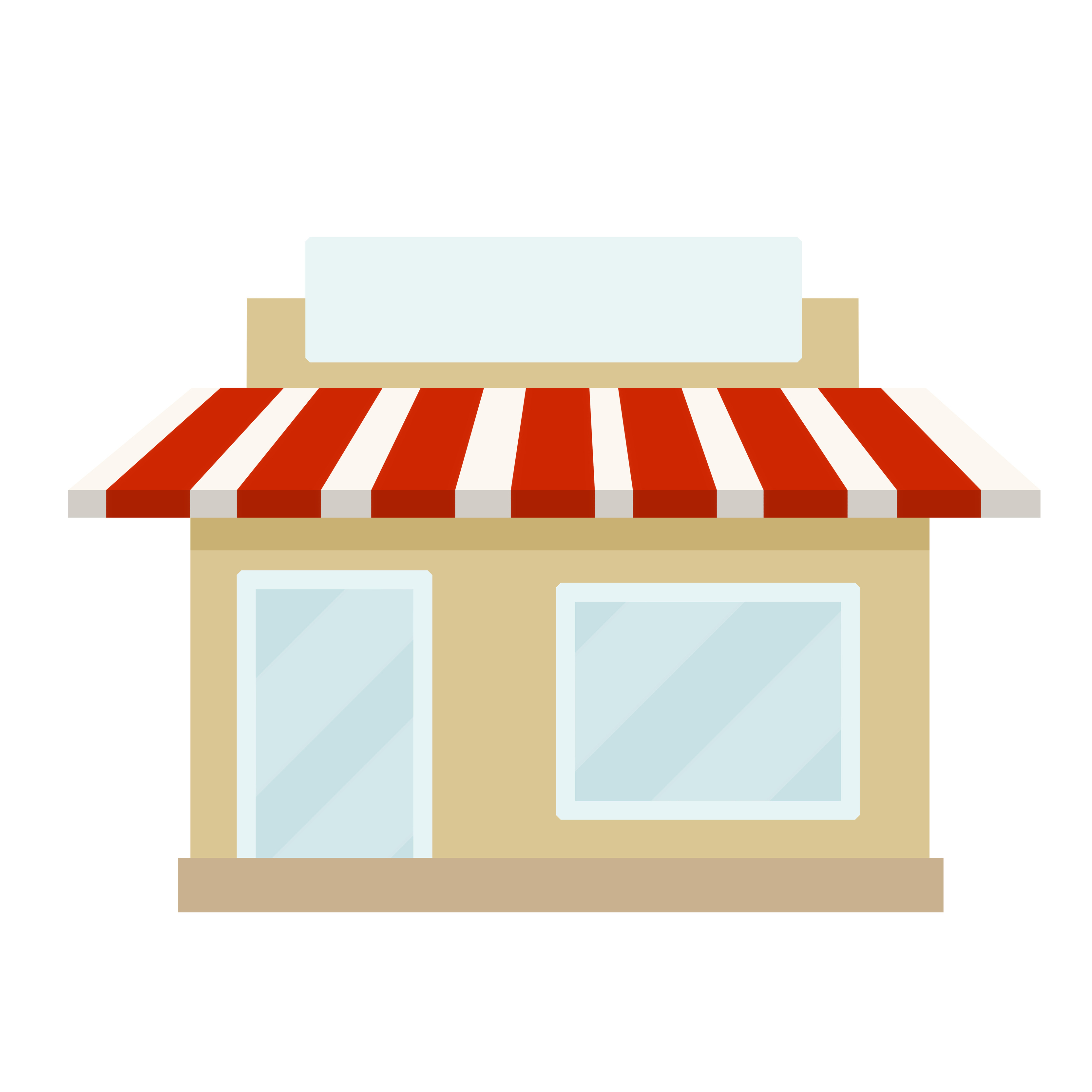 Small shop. Store with red roof 7210231 Vector Art at Vecteezy