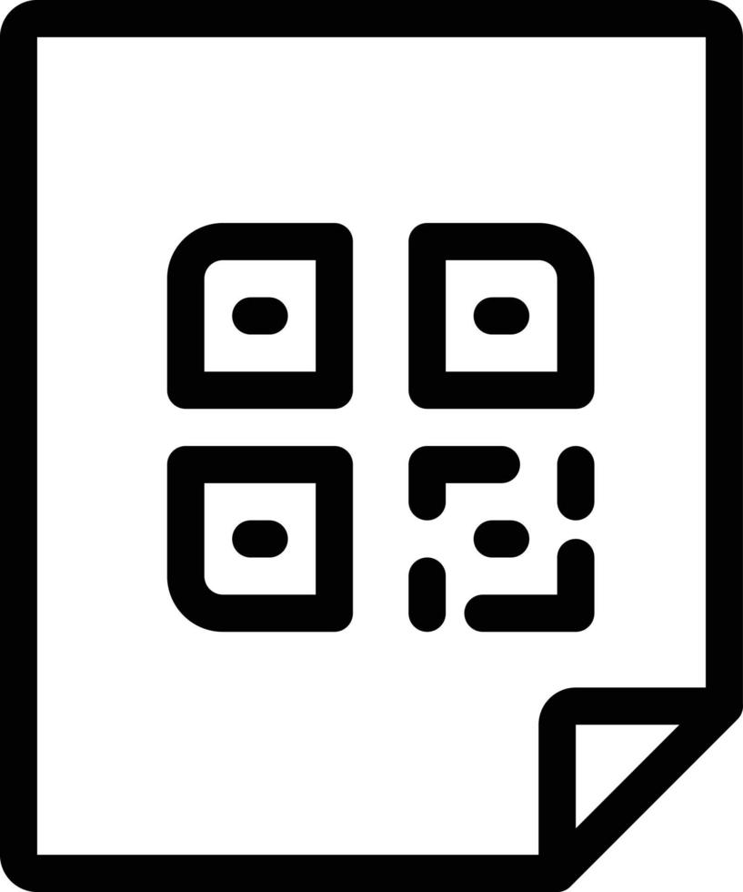 ilustración de vector de código qr en un fondo. símbolos de calidad premium. iconos vectoriales para concepto y diseño gráfico.