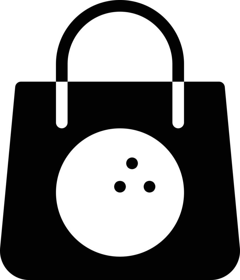 ilustración de vector de bolsa de bolos en un fondo. símbolos de calidad premium. iconos vectoriales para concepto y diseño gráfico.