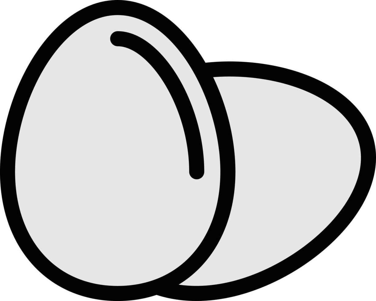 Ilustración de vector de huevo en un fondo. Símbolos de calidad premium. Iconos vectoriales para concepto y diseño gráfico.