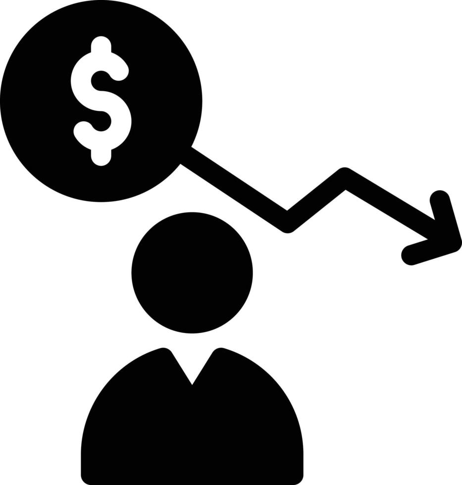 dollar down vector illustration on a background.Premium quality symbols. vector icons for concept and graphic design.