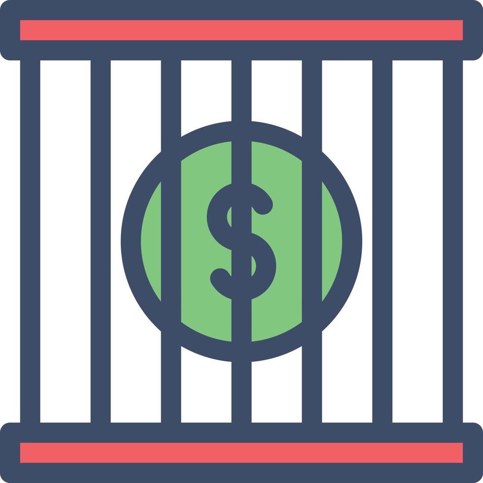 jail vector illustration on a background.Premium quality symbols. vector icons for concept and graphic design.