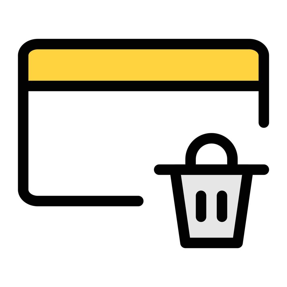 delete vector illustration on a background.Premium quality symbols. vector icons for concept and graphic design.