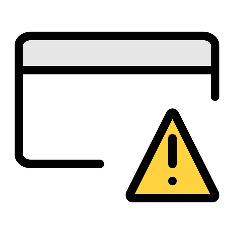 card warning vector illustration on a background.Premium quality symbols. vector icons for concept and graphic design.