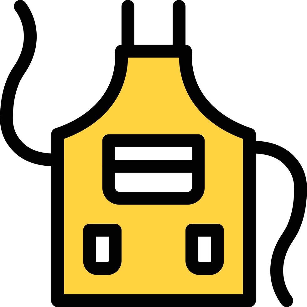apron vector illustration on a background.Premium quality symbols. vector icons for concept and graphic design.