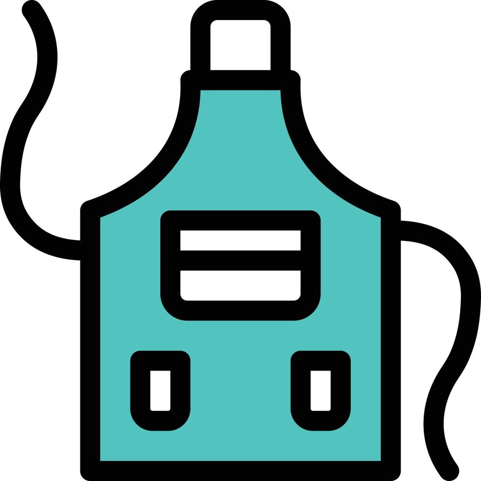 apron vector illustration on a background.Premium quality symbols. vector icons for concept and graphic design.