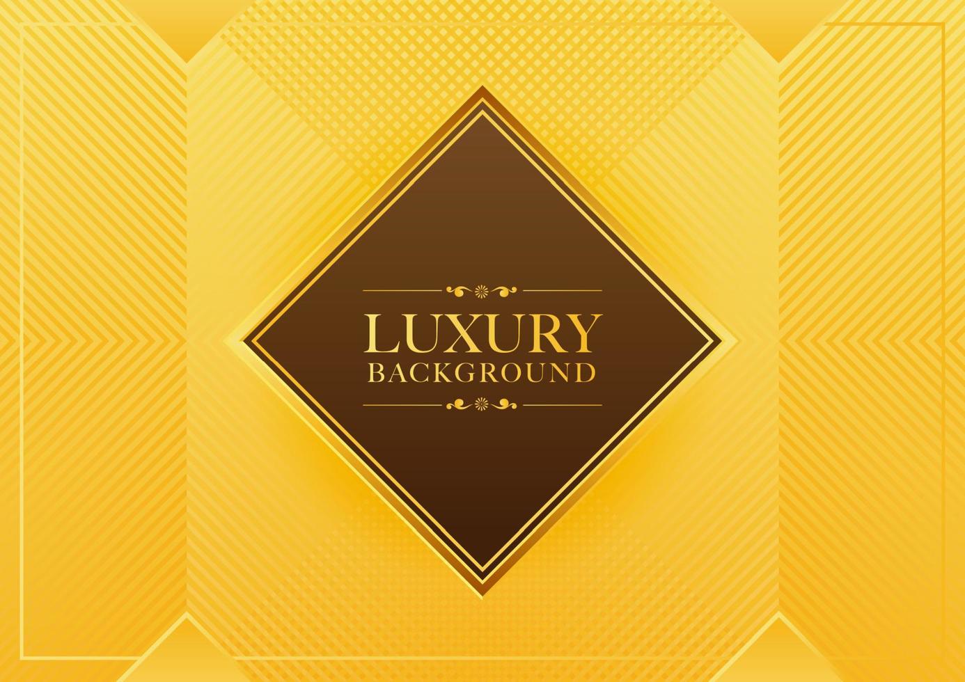 Golden luxury with frame abstract background vector