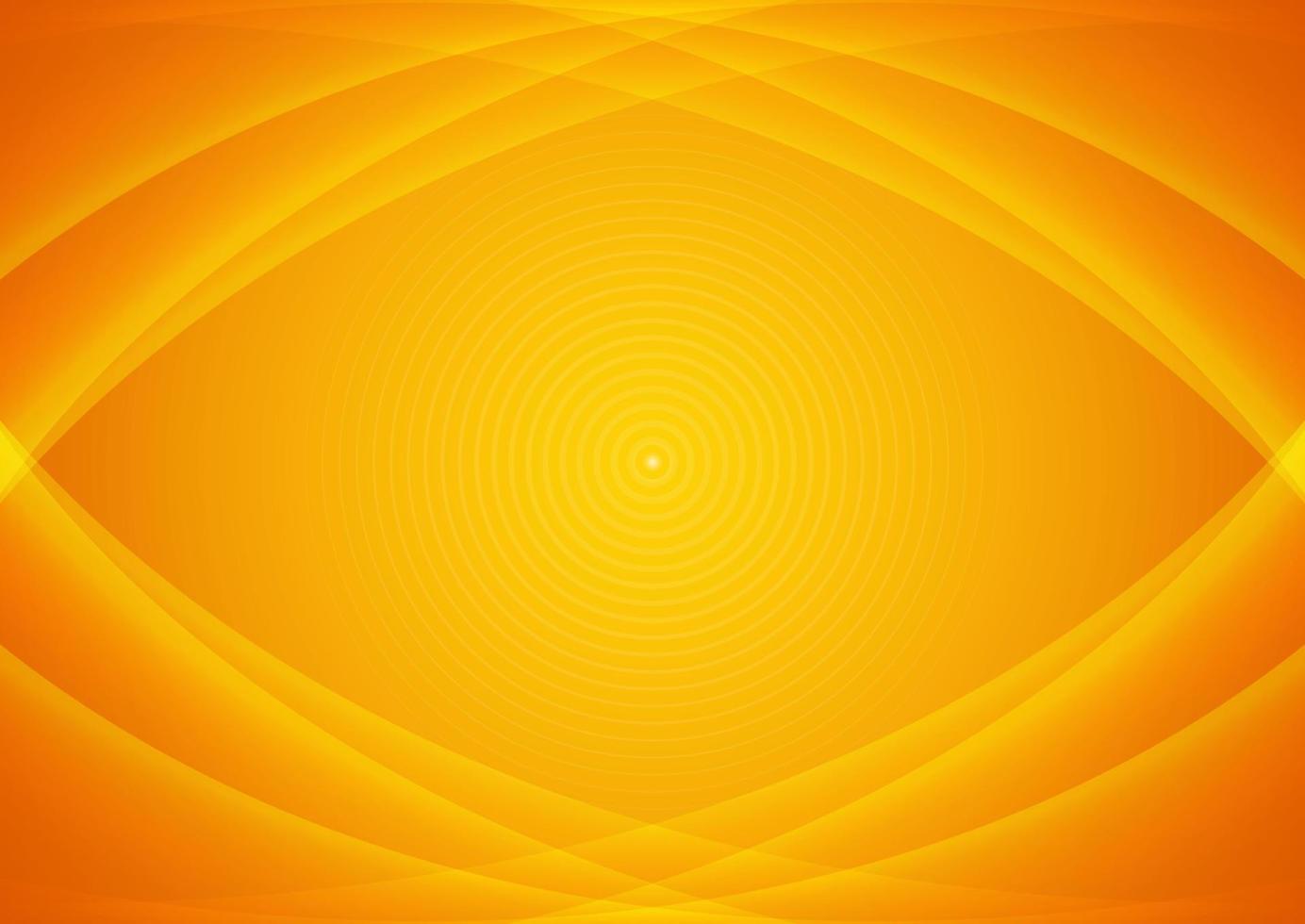 Yellow curve on orange background vector