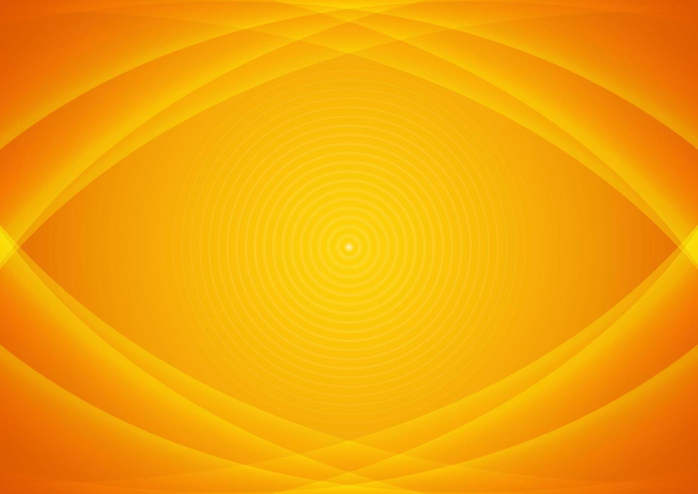 Yellow curve on orange background vector