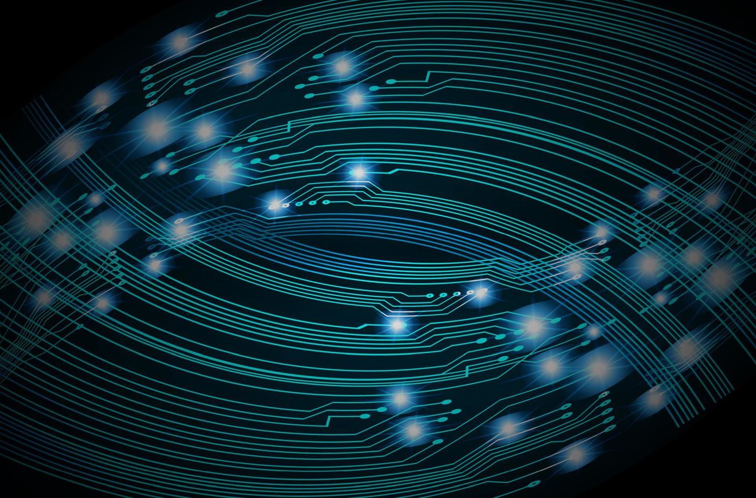 cyber circuit future technology concept background vector