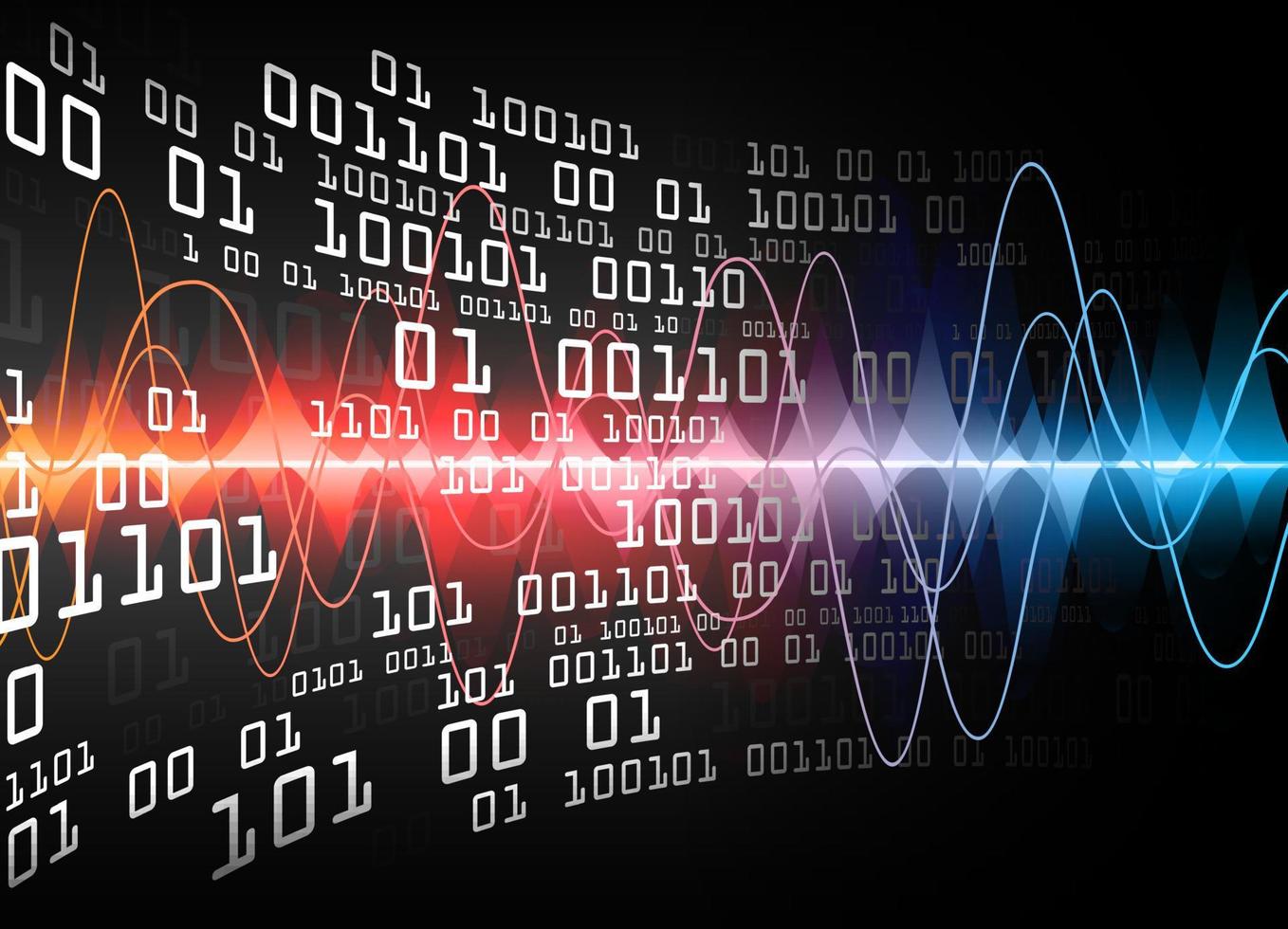 Fondo de concepto de tecnología futura de circuito cibernético vector