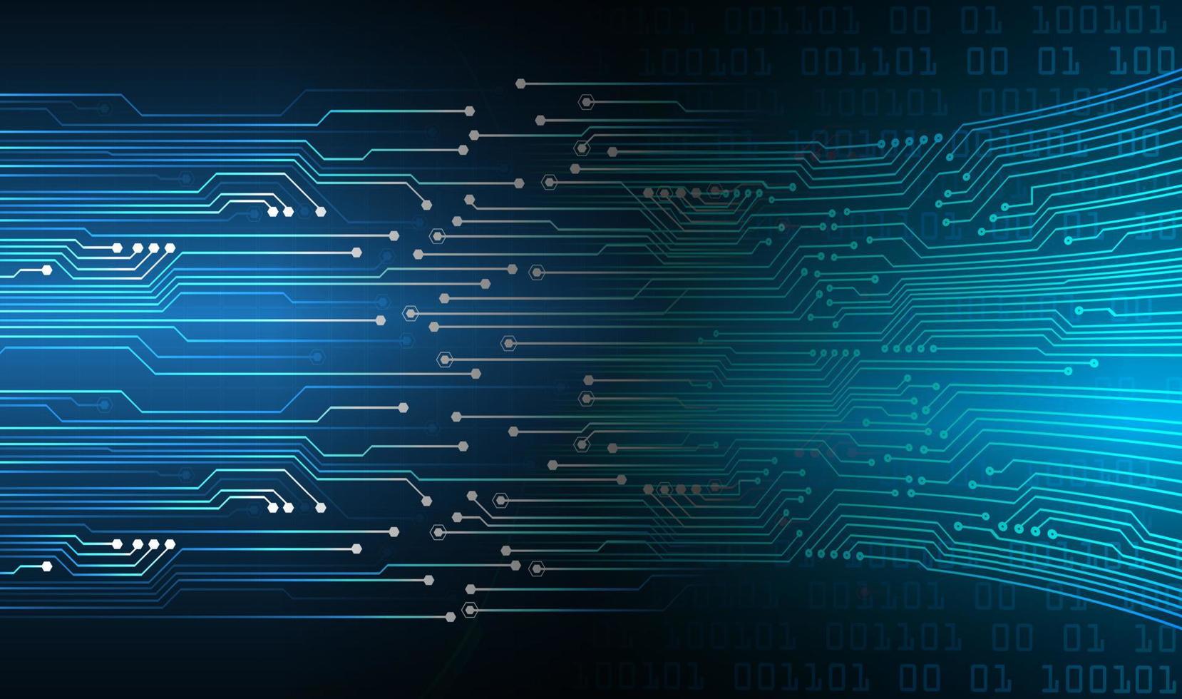 Fondo de concepto de tecnología futura de circuito cibernético vector