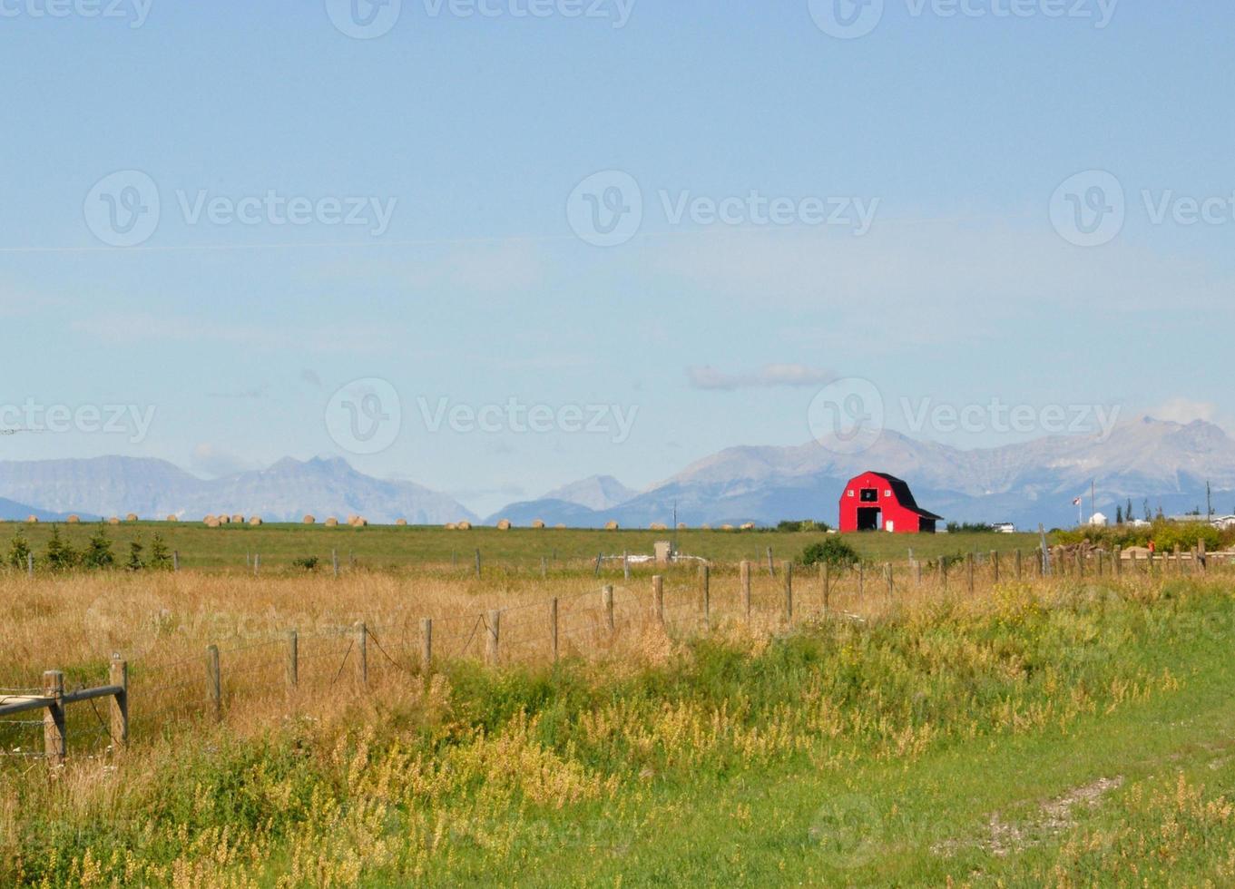 Red Barn on the Prairie photo