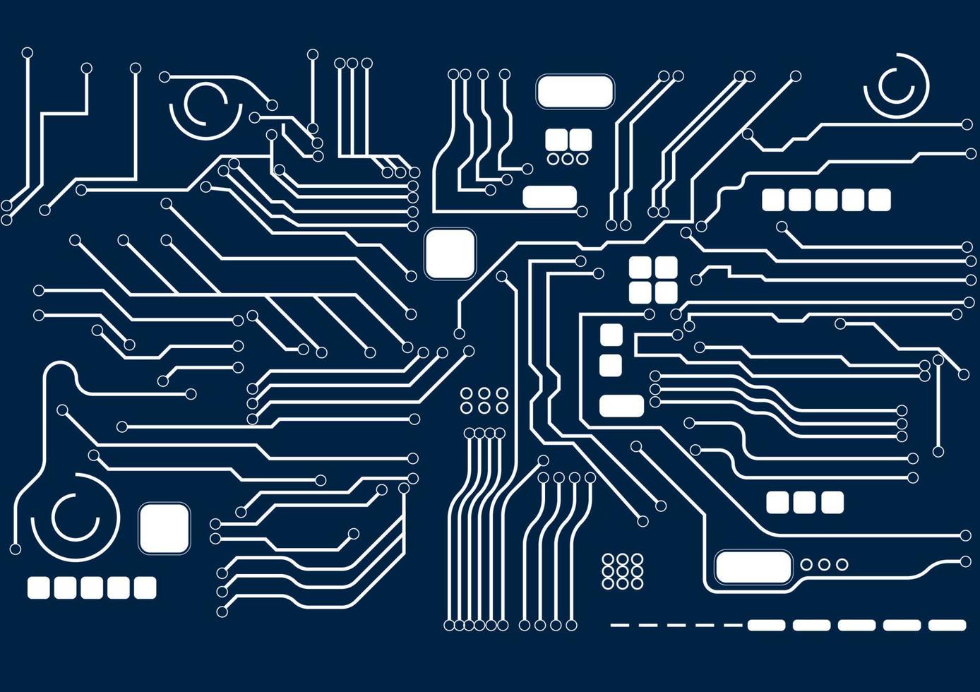 circuito de línea digital de tecnología de ilustración de vector de fondo de placa base de tecnología