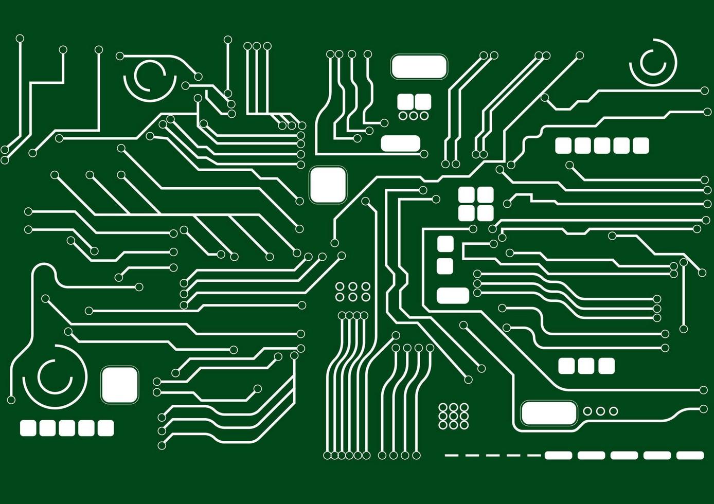 tecnología línea circuito mainboard computadora processcor fondo vector ilustración