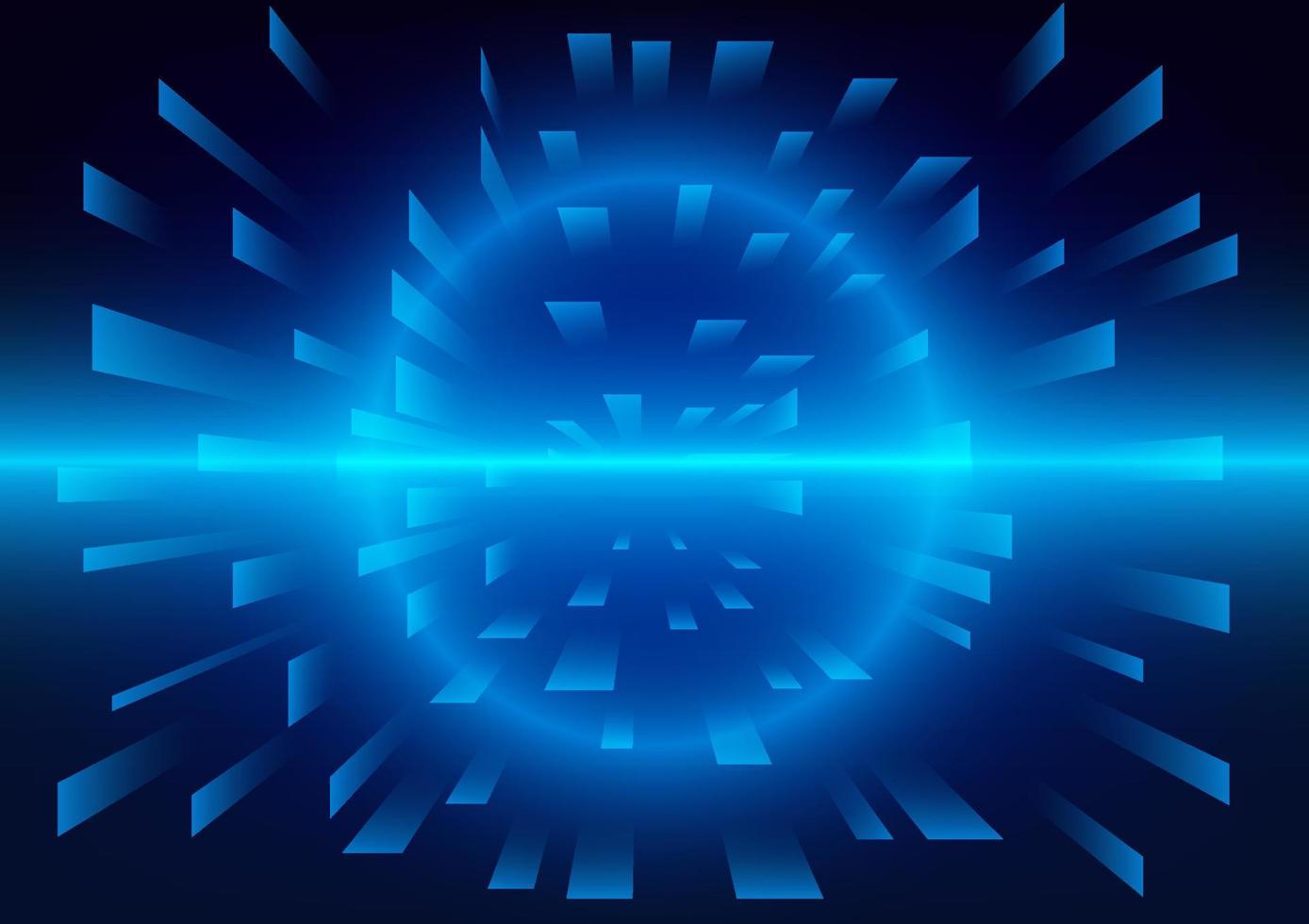 graphics design circle style glow abstract background blue color tone vector illustration