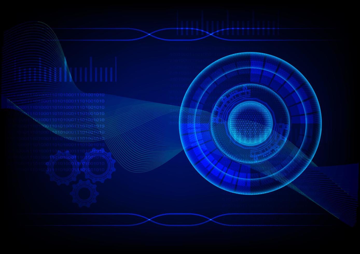 digital abstract background circle style glow hitech technology network futuristic vector illustration