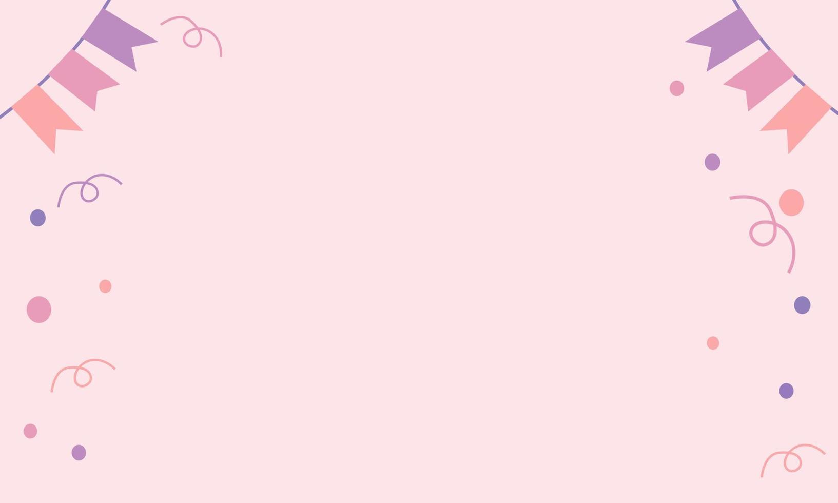 Soft Pastel Birthday Background with Copy Space Area vector