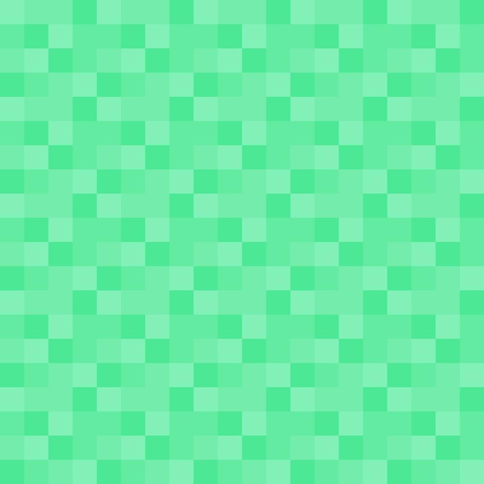 Seamless pattern green color mosaic small pixels square shape ab vector