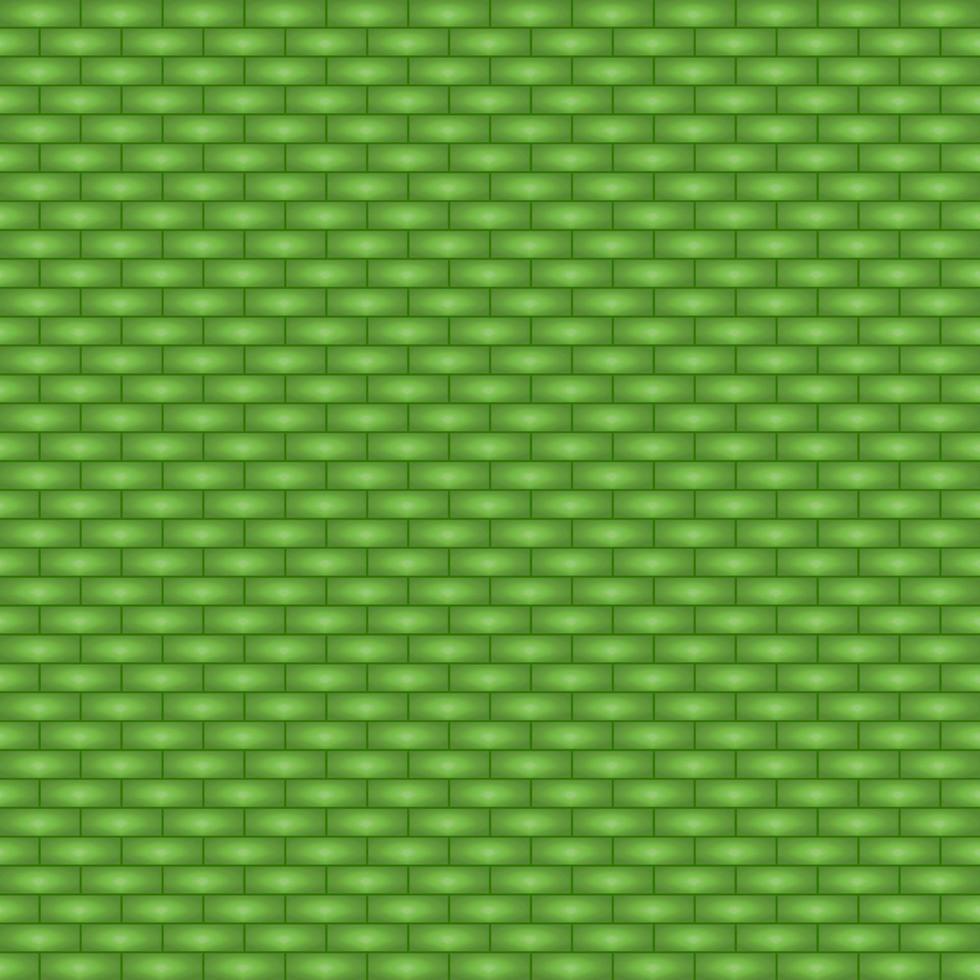 Green brick wall building panorama abstract background wallpaper pattern seamless vector illustration