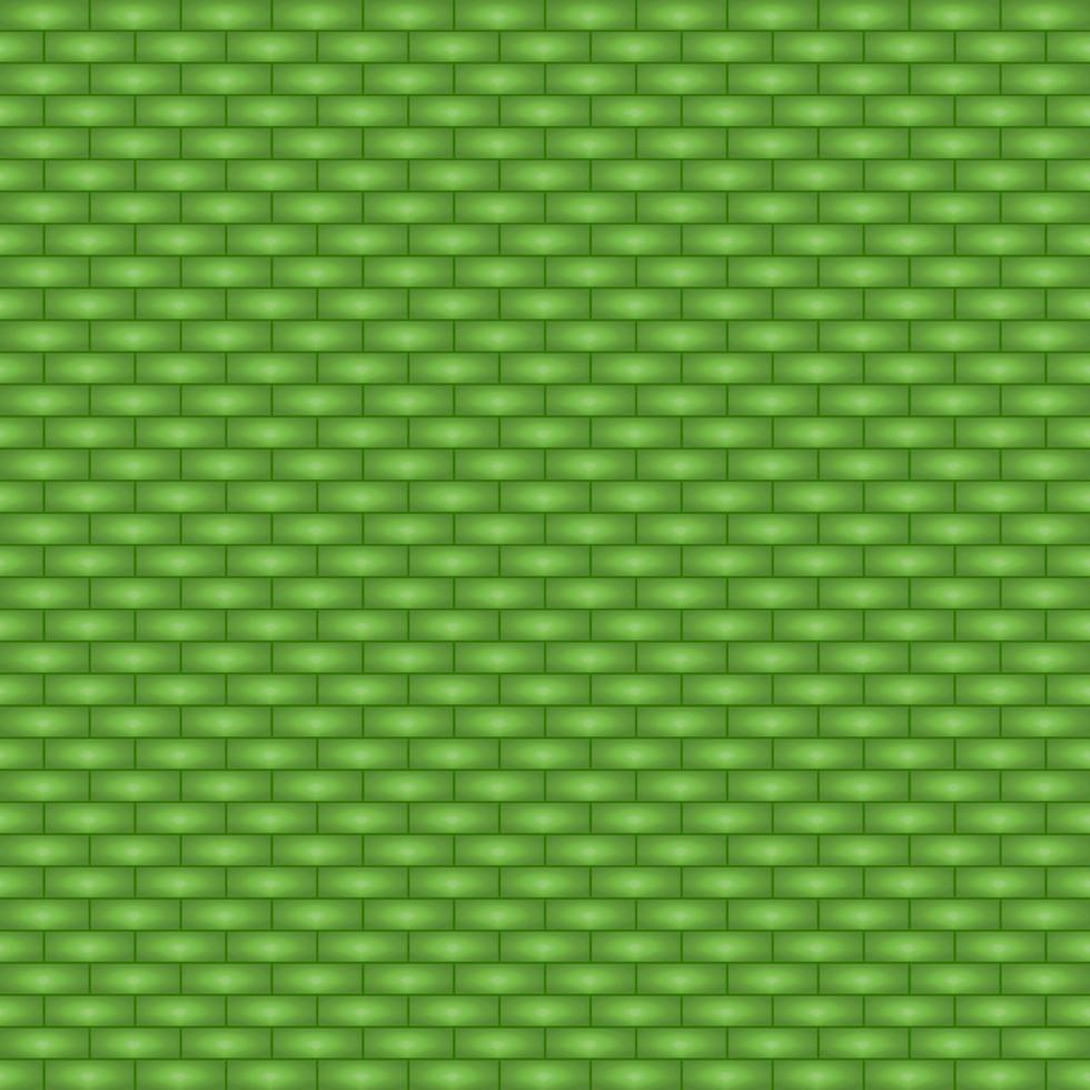 Green brick wall building panorama abstract background wallpaper pattern seamless vector illustration