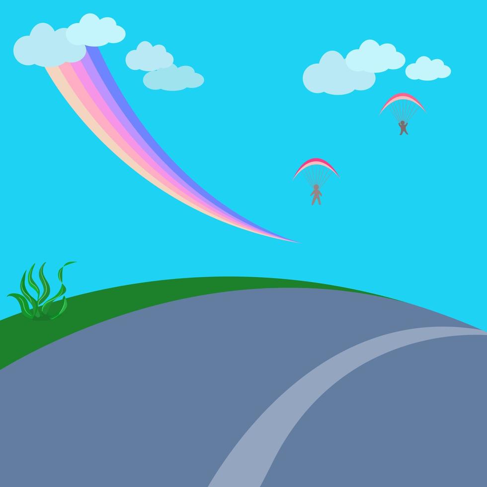 Abstract background landscape wallpaper vector illustration