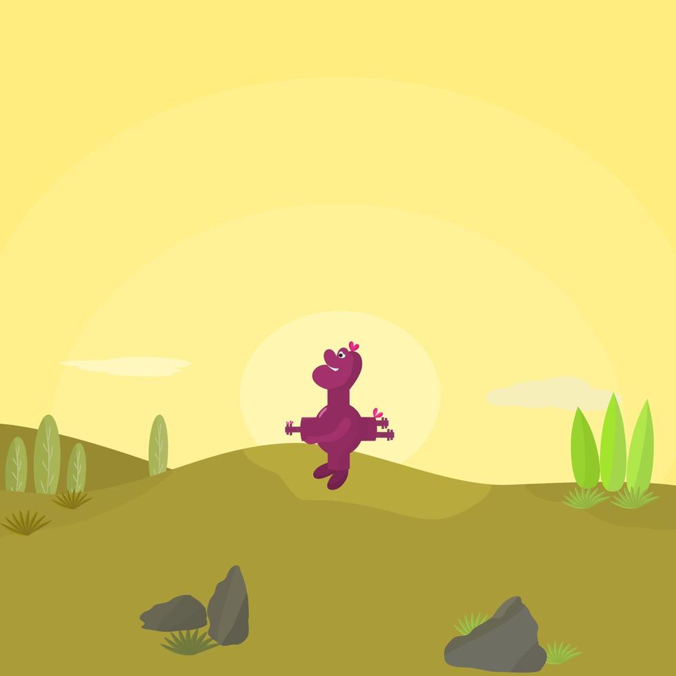 Cartoon funny abstract background illustration vector