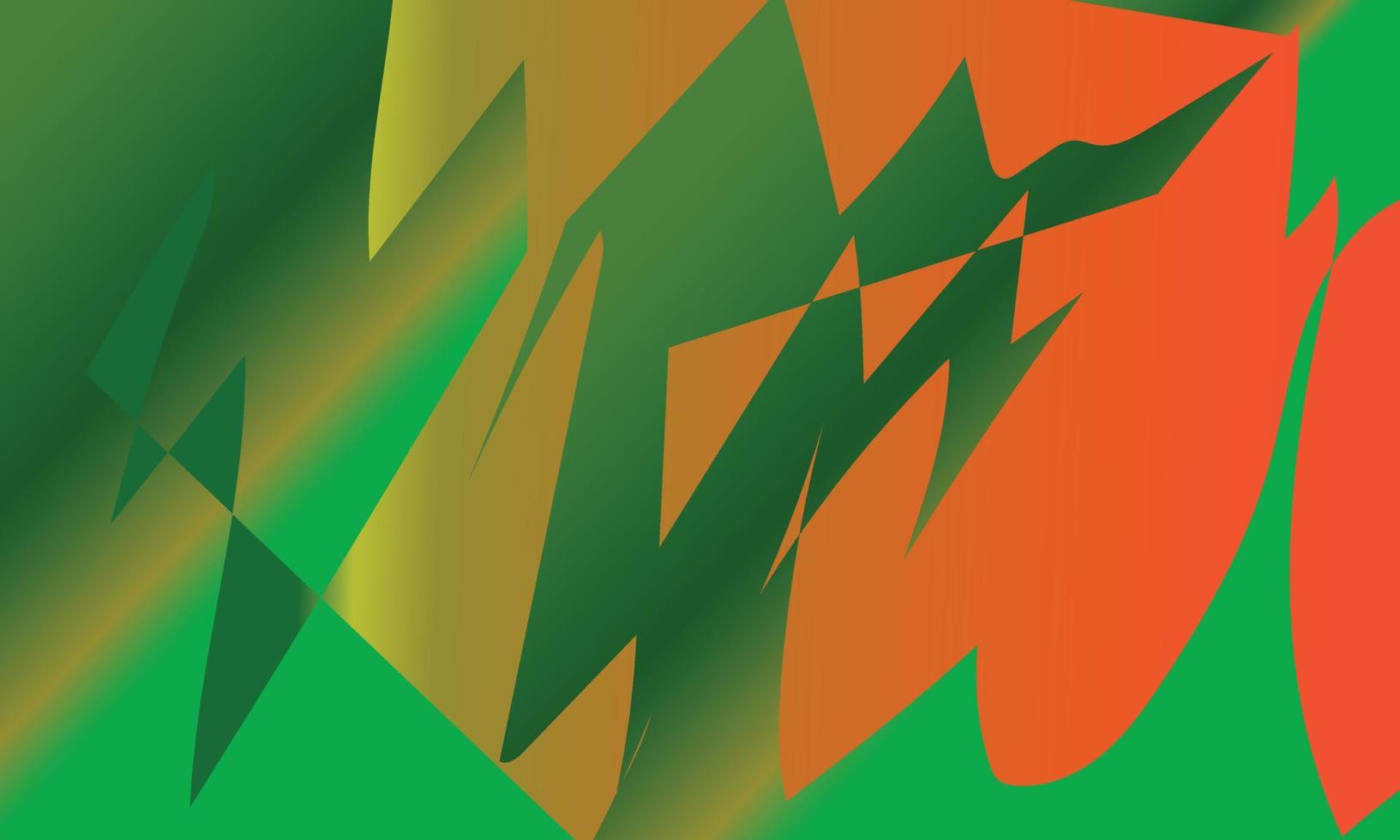 fondo con colores verde, amarillo y naranja vector